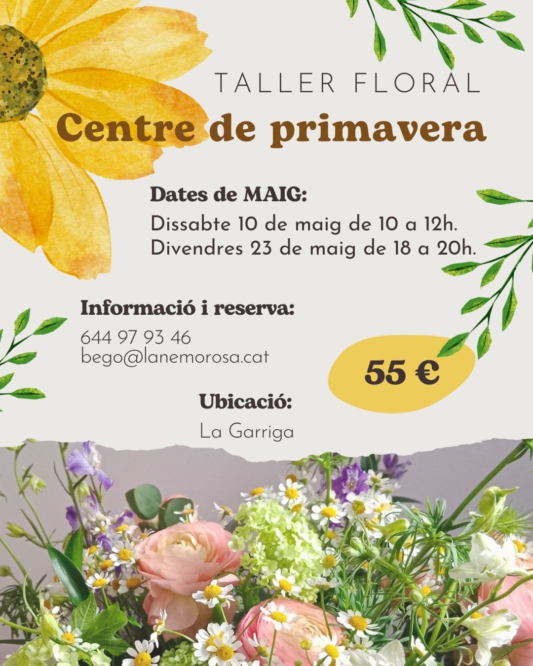 Taller Floral Centre de primavera
